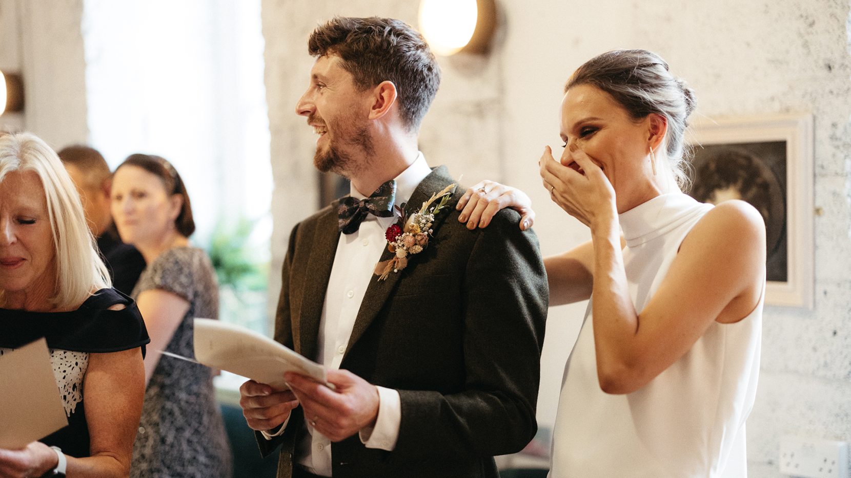 Wedding vows at Kindred