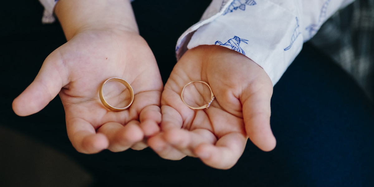 Wedding rings at Kindred