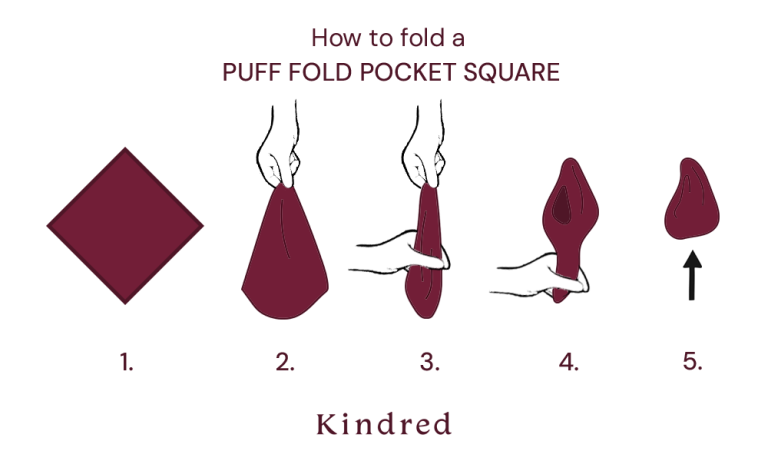 How to do a puff fold pocket square