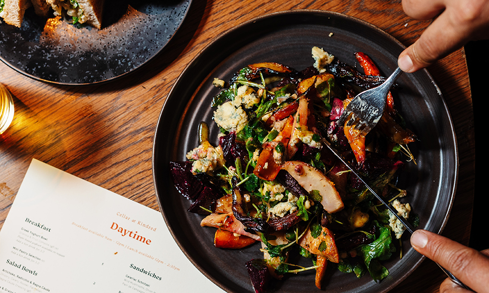 Daytime menu at Kindred