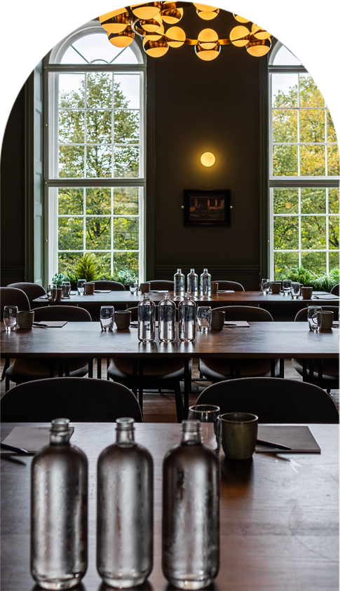 The Library at Kindred set up for a workshop. Also available for dry hire