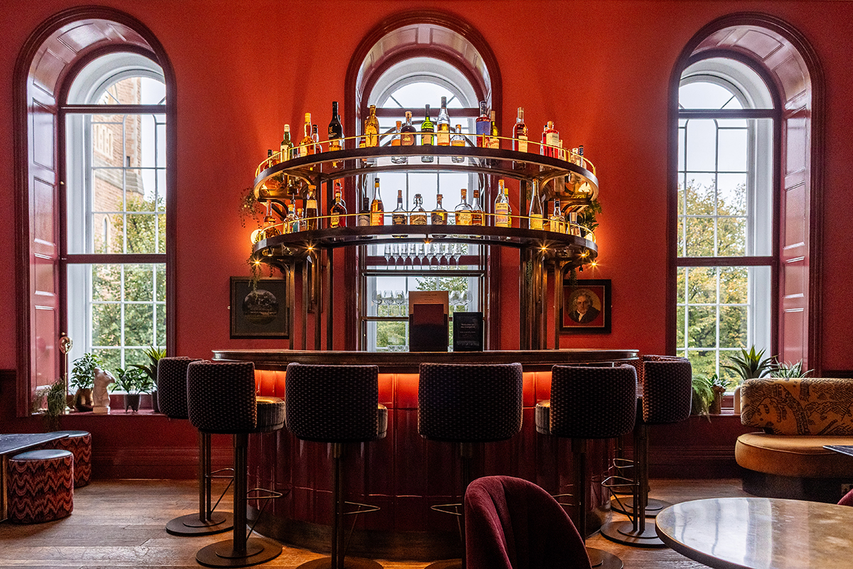 The Salon Bar at Kindred, available for dry hire. Standing space is 100 together with the adjoining Library