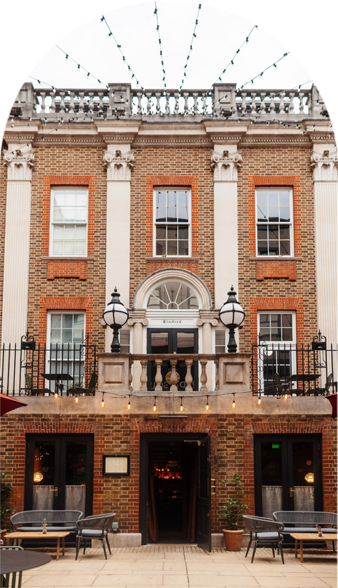 Exterior shot of Kindred, Bradmore House. Available for dry hire