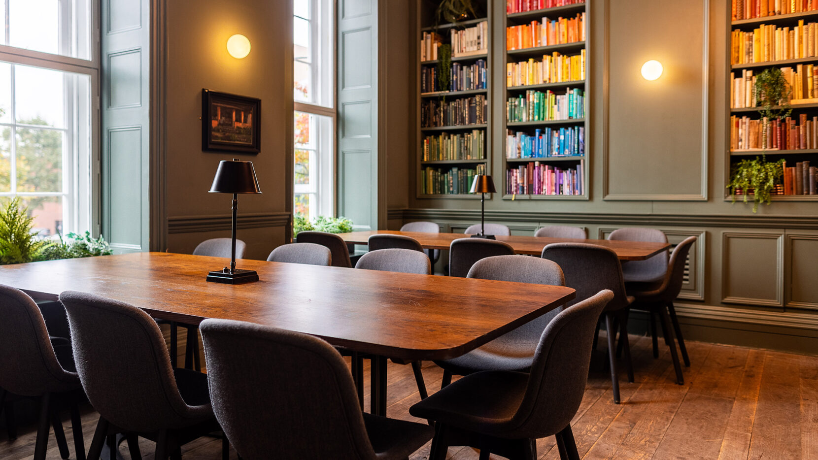 The Library at Kindred set up for a meeting